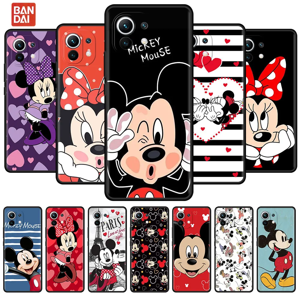 

Mickey Mouse Cute Funda Case For Xiaomi Mi Poco X3 NFC M3 Pro F3 GT M4 F1 X2 11T Lite Note 10 10T 9T Silicone Phone Cover
