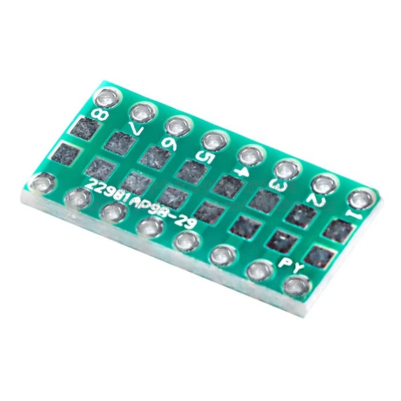 Фото Набор из 10 переходников для печатных плат: SMD в DIP (SOP, MSOP, SSOP, TSSOP, SOT23) на 8, 10, 14, 16, 20, 24, 28 выводов, адаптер SMT-DIP №5
