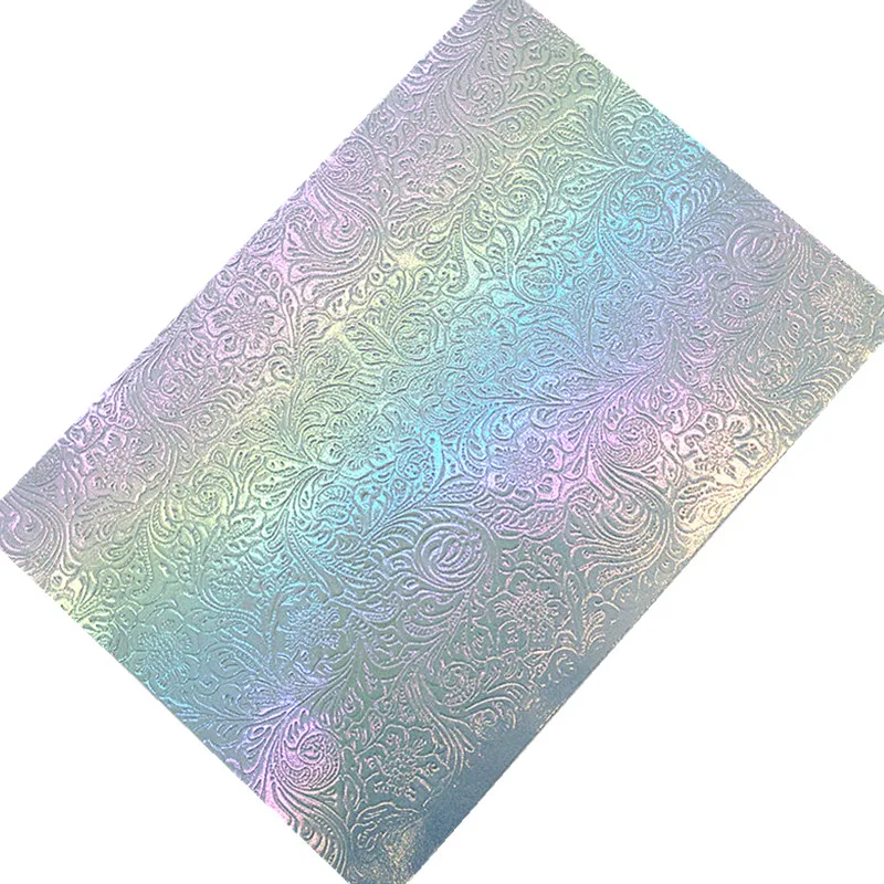 Кожаные листы тисненые цветы искусственная кожа виниловые кожаные для бантов