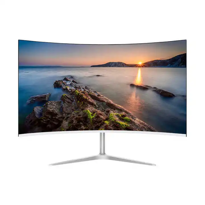 Oem Cheap High Resolution Ips Borderless N Vision Led Panel Display Screen Dc Low Voltage 27" Full Hd Curved Pc Monitor 27inch