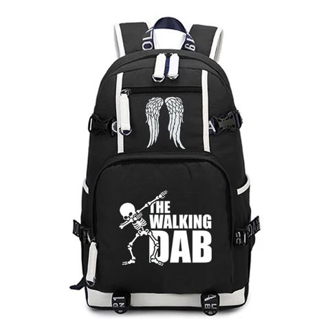 Рюкзак «Ходячие мертвецы» для девочек-подростков и мальчиков, рюкзак для возвращения в школу, холст, дорожный рюкзак для женщин и мужчин, рюкзак для ноутбука Mochila
