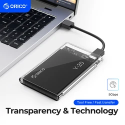 Прозрачный бокс для HDD/SSD 2.5'' ORICO от 614 руб с купоном продавца