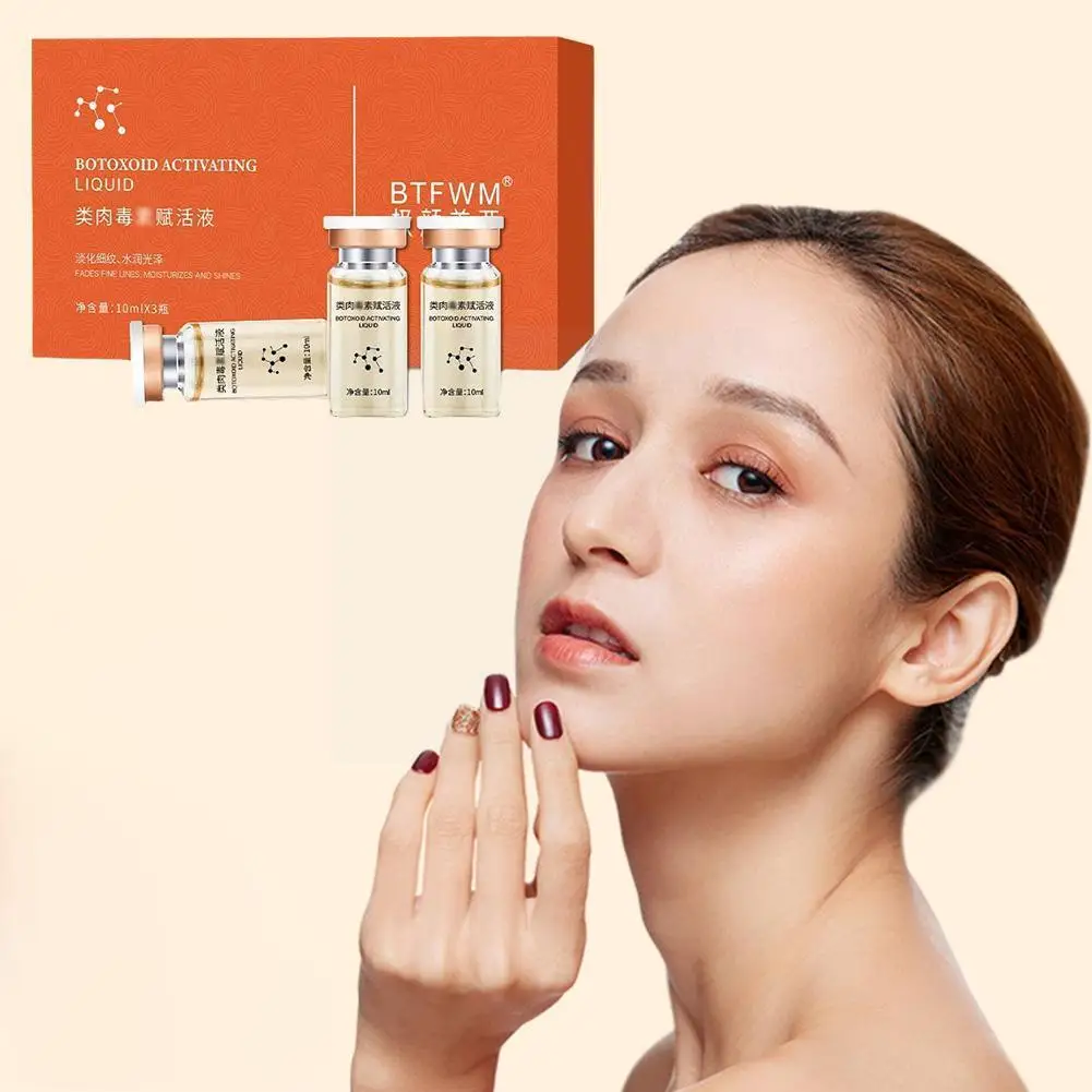 

Skin Care Anti-aging Anti-wrinkle Fade Fine Lines Beauty Rub-on Brightening Salon Spot 10mlx3 Essence Bottle Essence M4k7