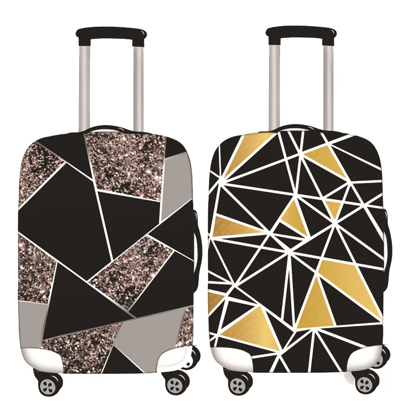 Hot Geometric Pattern Luggage Cover Luggage Protective Cover 18-32 Inch Trolley Case Suitcase Case Dust Cover Travel Accessories