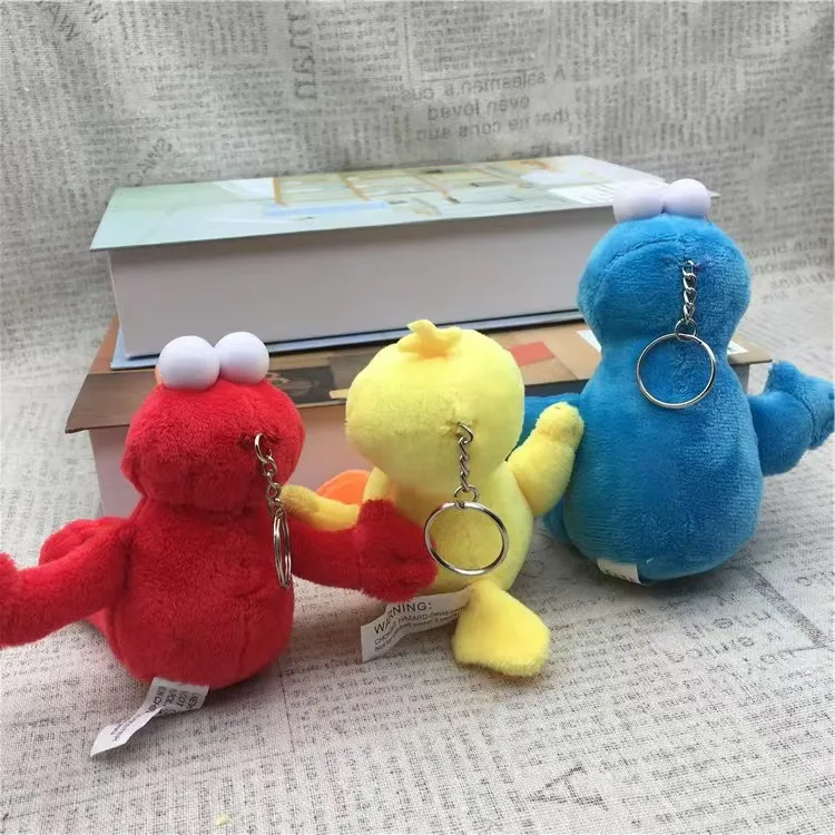 Фото Просвещение мультфильм плюшевый брелок милый ELMO печенье монстр школьная сумка кулон большая птица мягкие вещи аксессуары для детского подарка №3