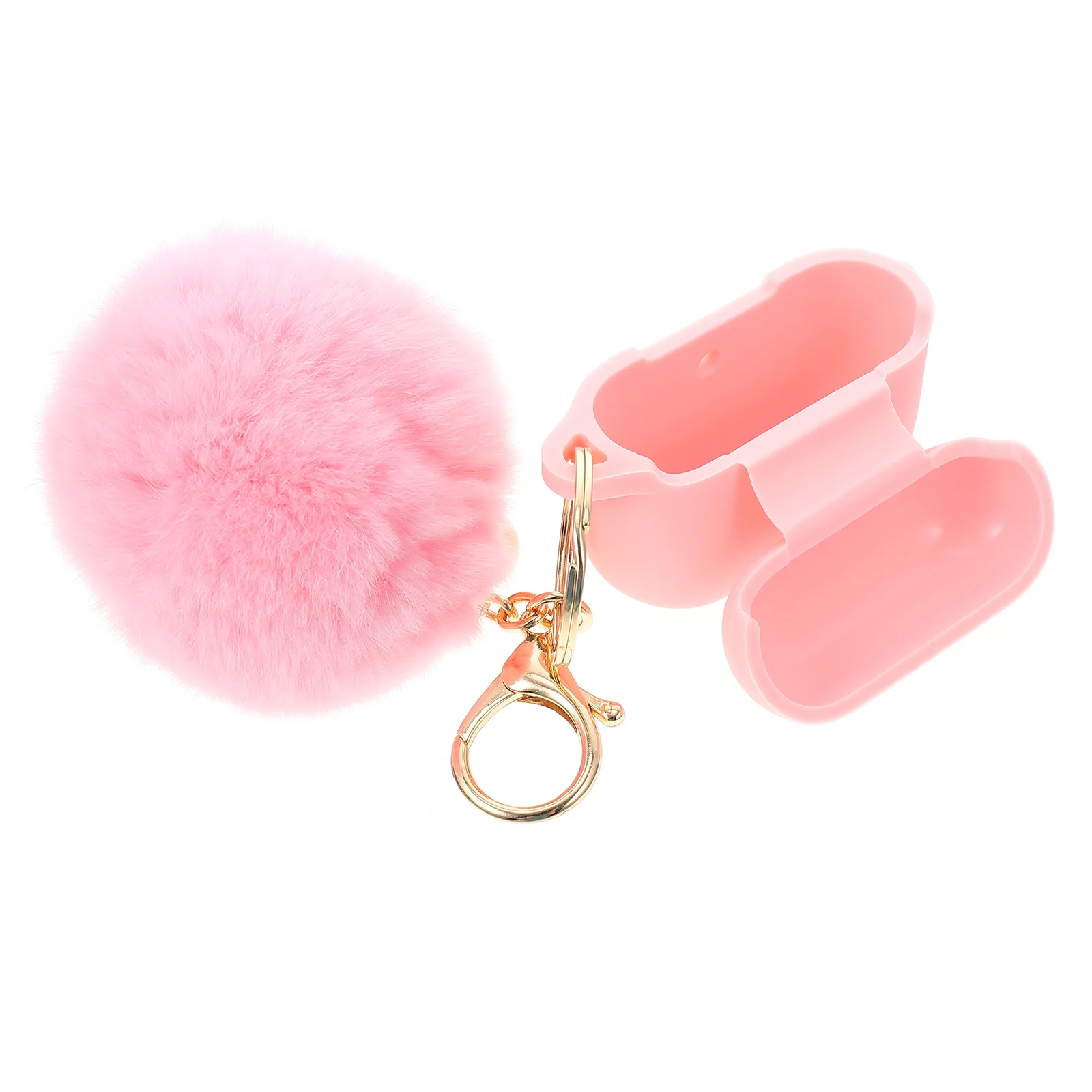 

Earphone Silicone Cover Keychain With Hair Ornament Compatible for Airpods 3