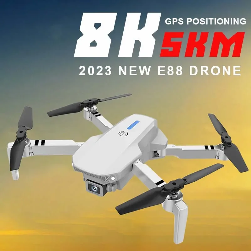 

New E88 Pro Drone 4K 5G Aircraft Dual-Camera Wide-Angle Profesional HD RC FPV WIFI Helicopter Quadcopter Airplane Dron Toy
