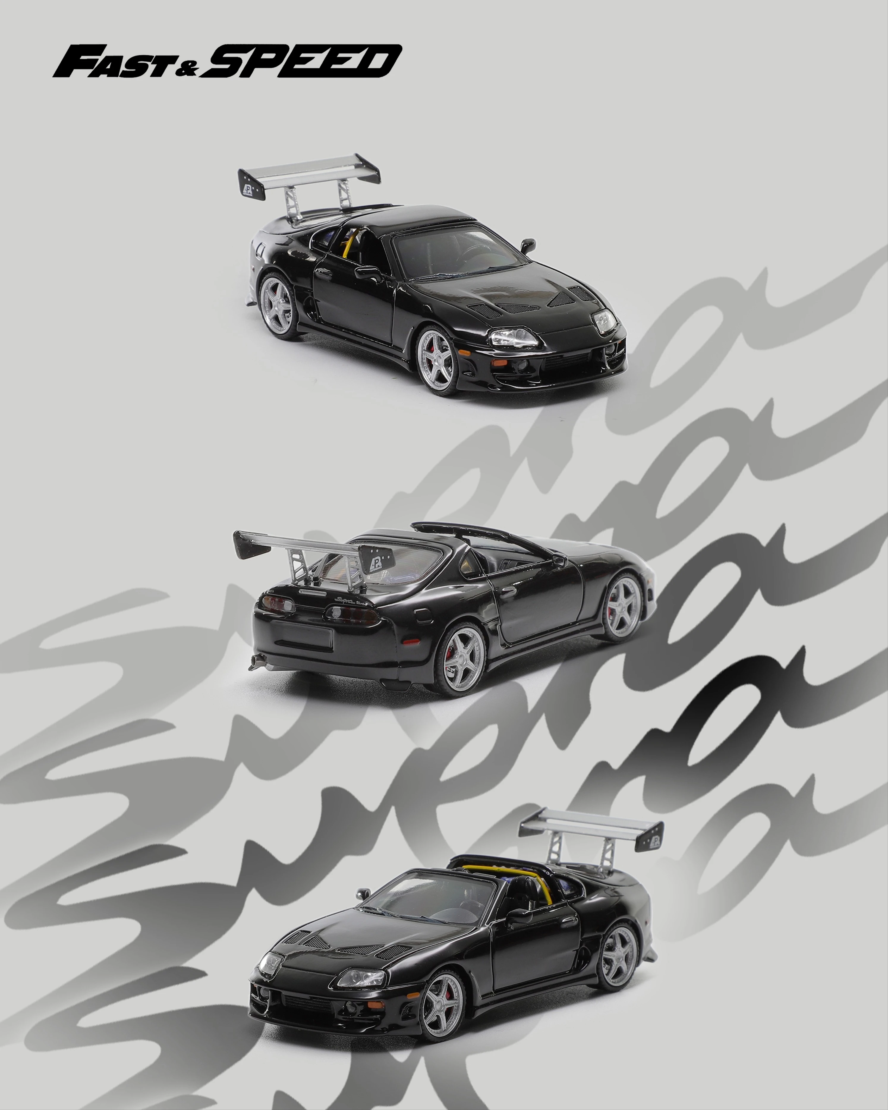 Фото Машинка-модель Fast Speed FS 1:64 Supra Targa A80 Bomex, литая под давлением №1