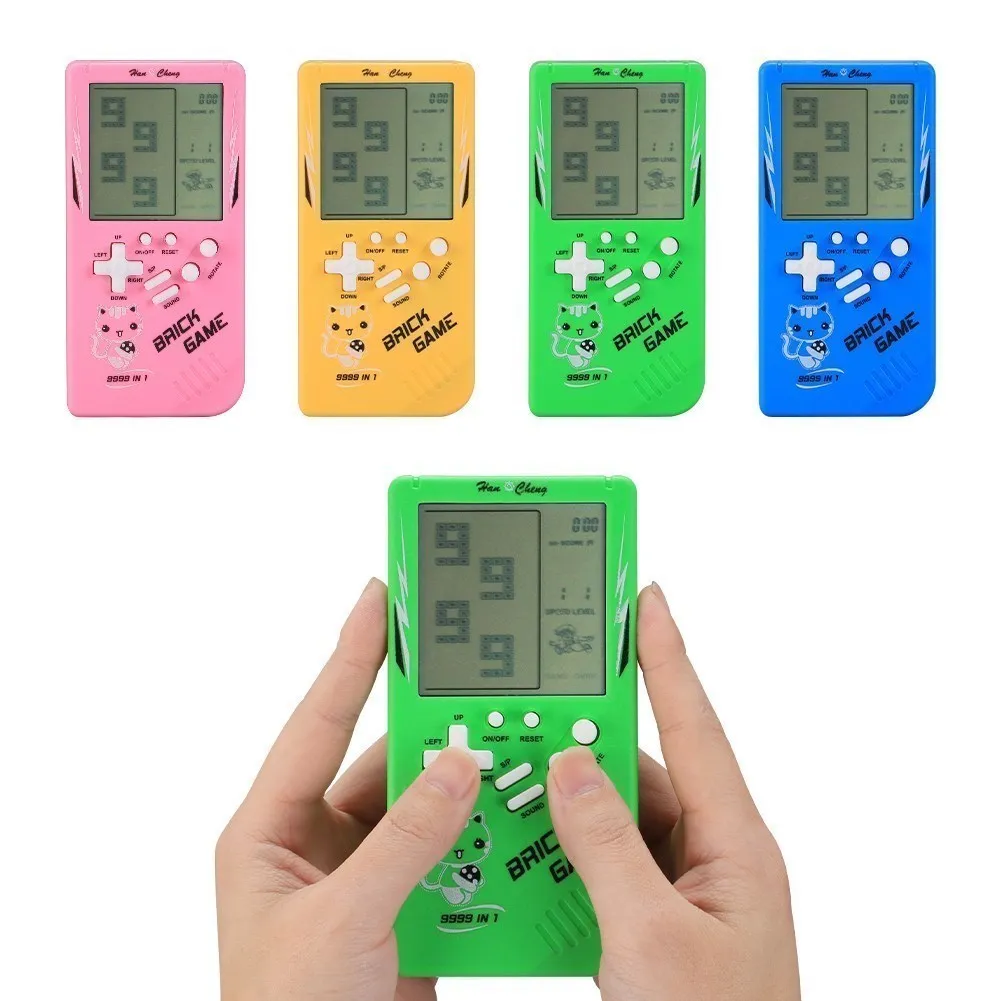 

Childhood Classic Tetris Hand Handheld Game Players held LCD Electronic Game Toys Pocket Game Console