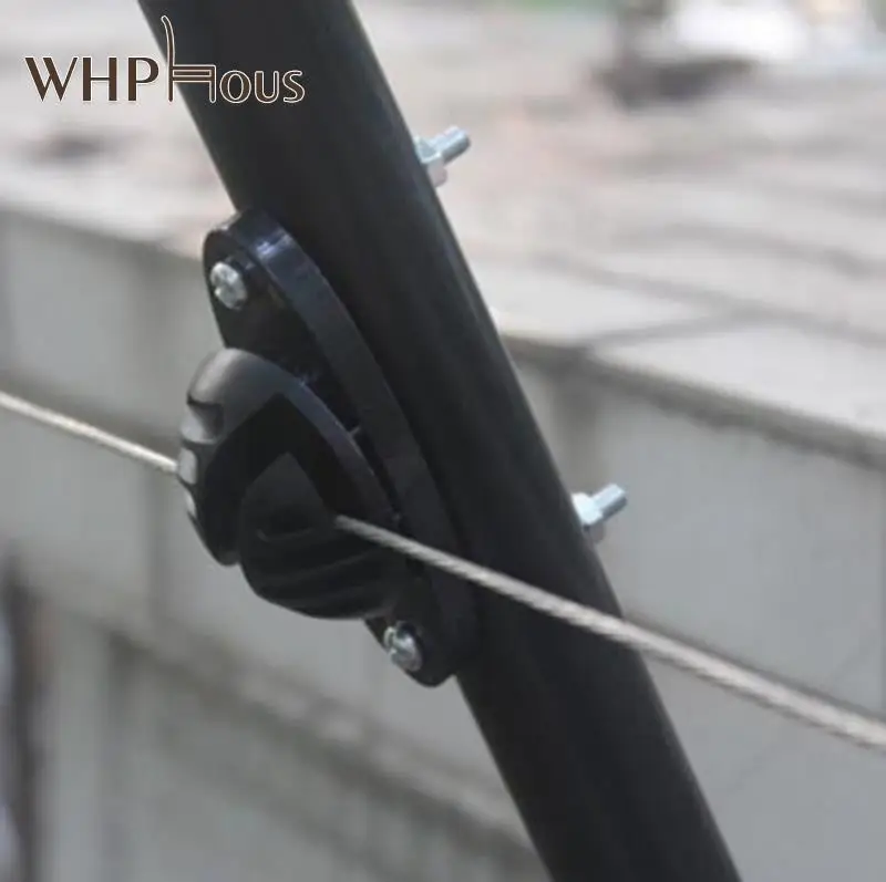 

10pcs/lot Ring Hook Screw Electric Fence Part Insulator Hemispherical Plastic Insulator Load-bearing Bars Heat-resisting