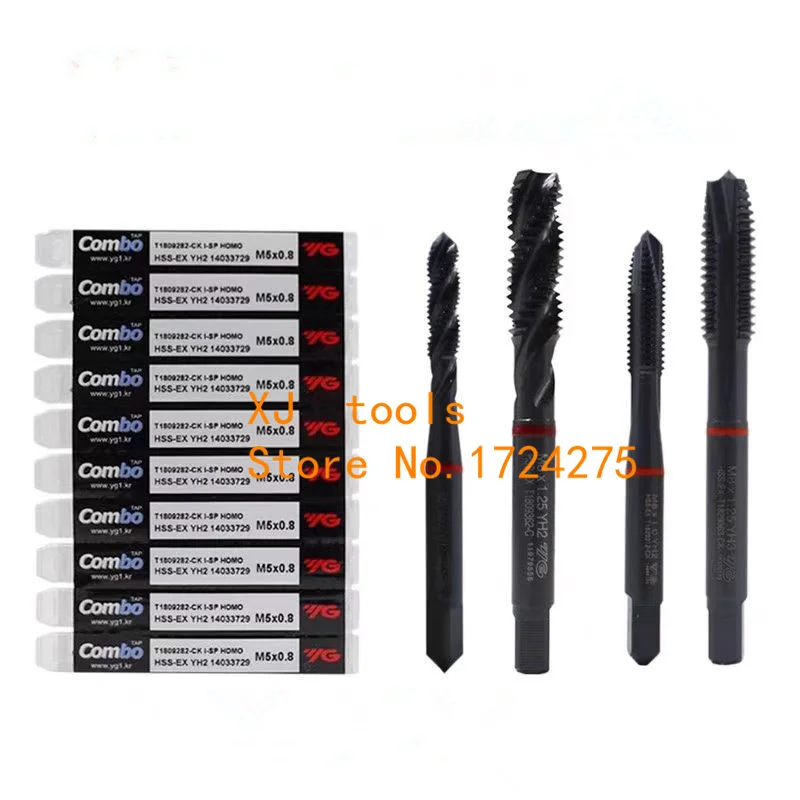 YG-1 T1809/T1829 Комбинированный спиральный метчик HSS-E M3 M4 M5 M6 M8 M10 M12 M16 M20 M27 M30 Обработка