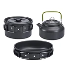 Туристическое оборудование для кемпинга, набор посуды, горшки, горелки, принадлежности для газовой плиты, наборы кухонной утвари, принадлежности для пикника и барбекю