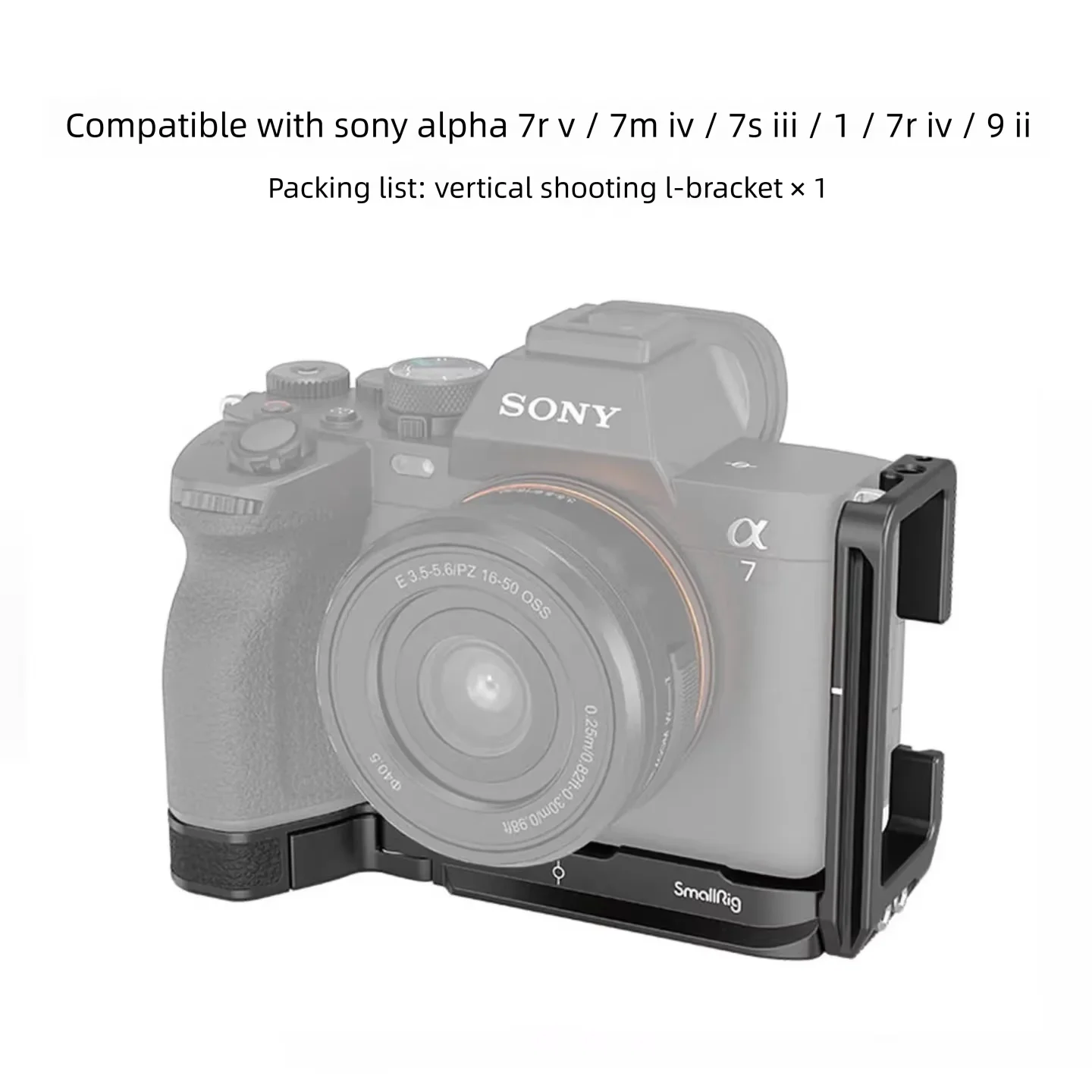 Фото Кейдж SmallRig для камеры Sony A7V, расширяющаяся рама с L-образной пластиной, аксессуары для съемки с камерой Sony 3660B №1