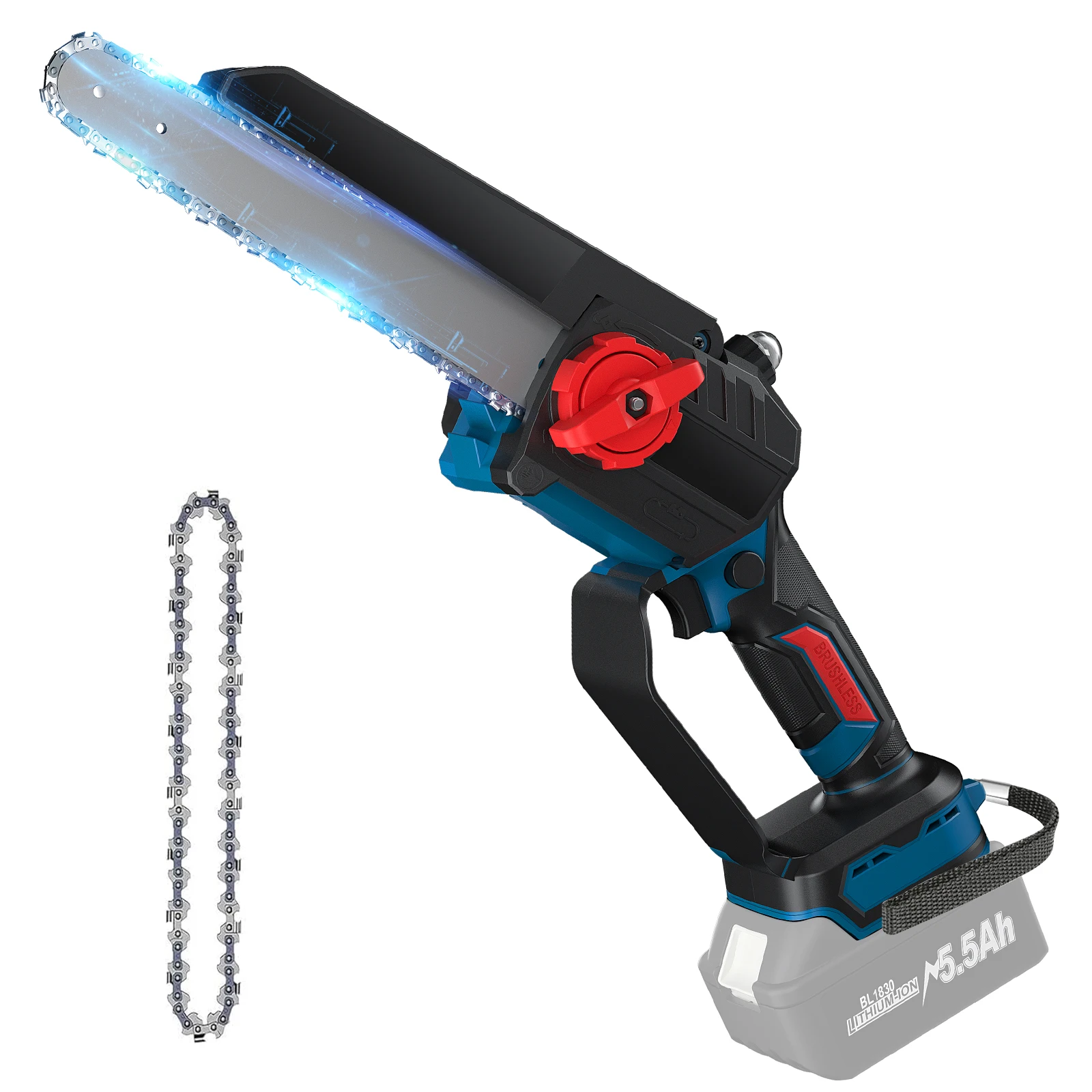 

Аккумуляторная цепная пила Turpow 8 дюймов для Makita BL1830/BL1840/BL1850/BL1860