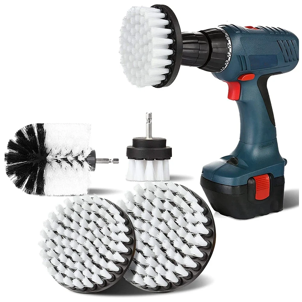 

4Pcs Drill Cleaning Brush 2/3.5/4/5Inch Rotary Cleaning Brush for Electric Drill Soft Bristle Carpet Cleaning Brush