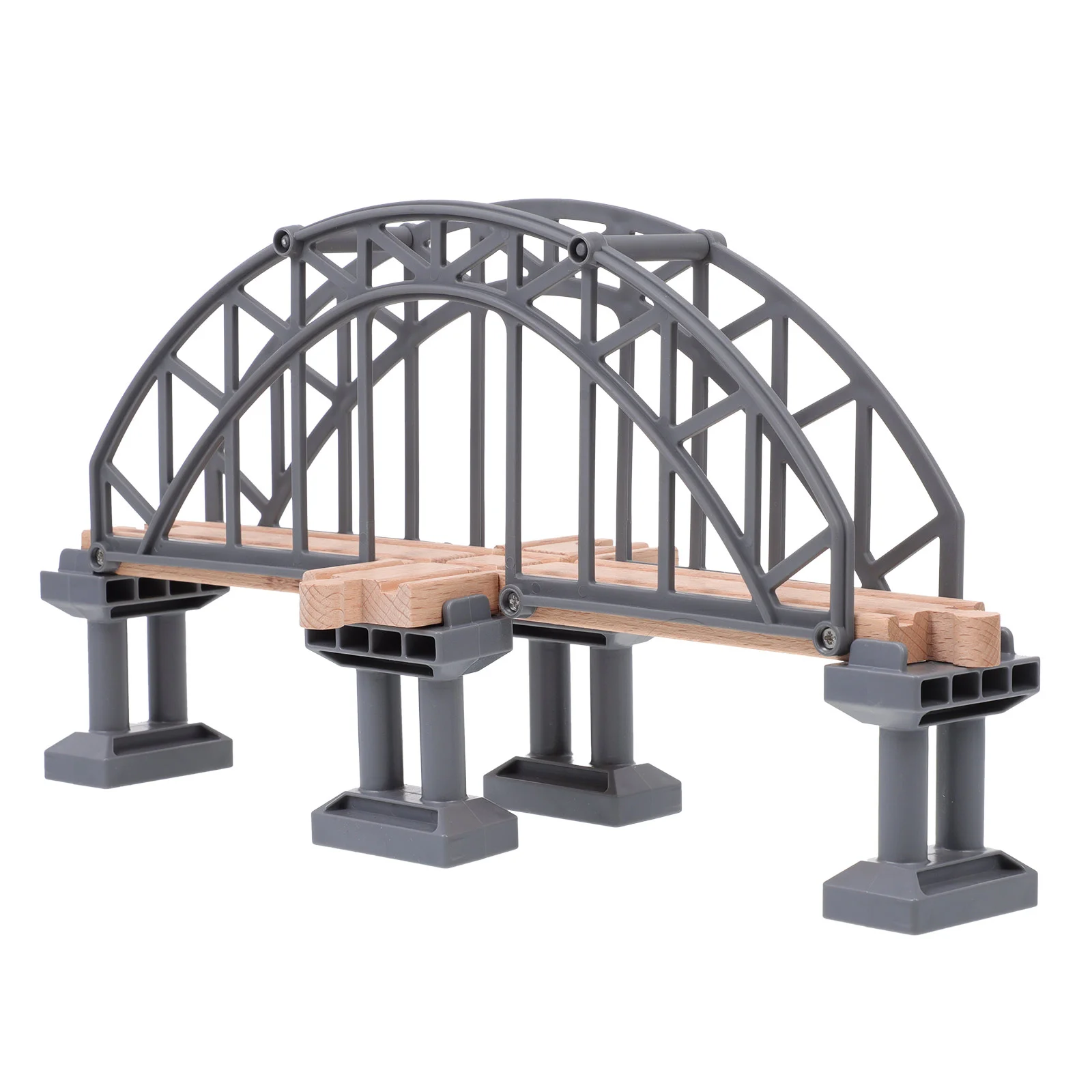 

Train Bridge Toy Wooden Railway Track Suspension Wood Children Expansion Crossing Accessories Tracks Set Accessory Layout Prop
