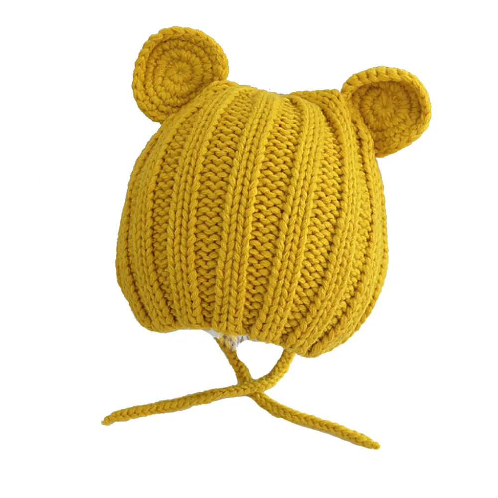 

Winter Men's And Women's Knitted Caps Cute Sleeves Warm Ears Baotou Hat Baseball Cap Display Stand Baseball Cap Winter Hat