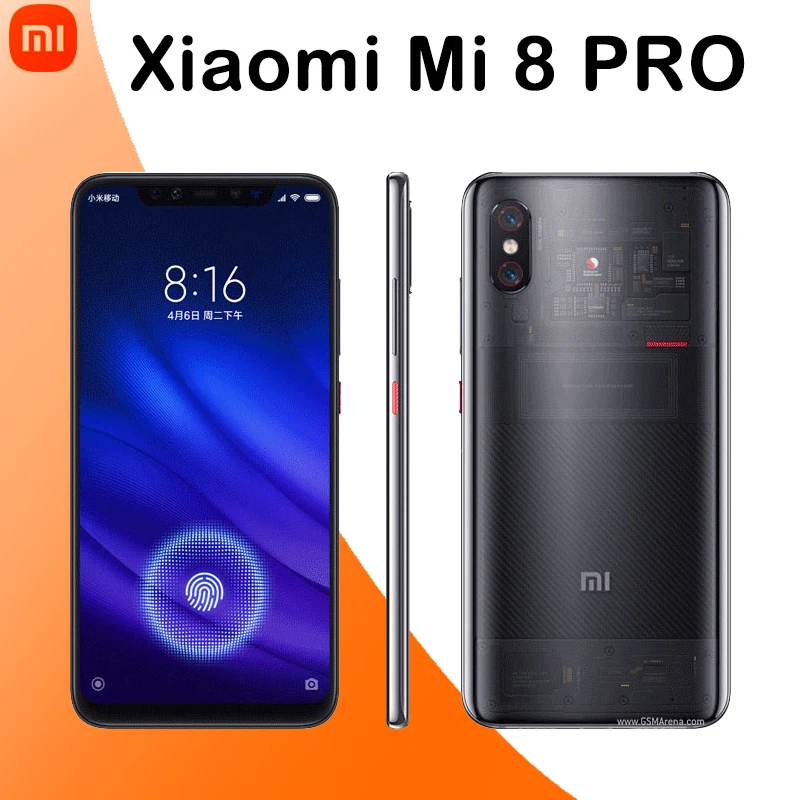 original Xiaomi Mi 8 PRO smartphone Snapdragon 845 Android mobile phone Quick Charge 4+