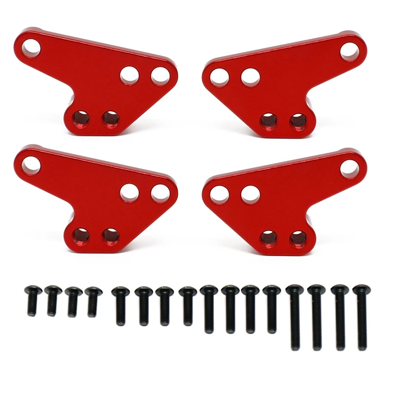 

Metal Front And Rear Shock Absorber Lower Mount Bracket For 1/10 Traxxas MAXX 2.0 V2 89076-4 Widemaxx Parts Accessories ,Red