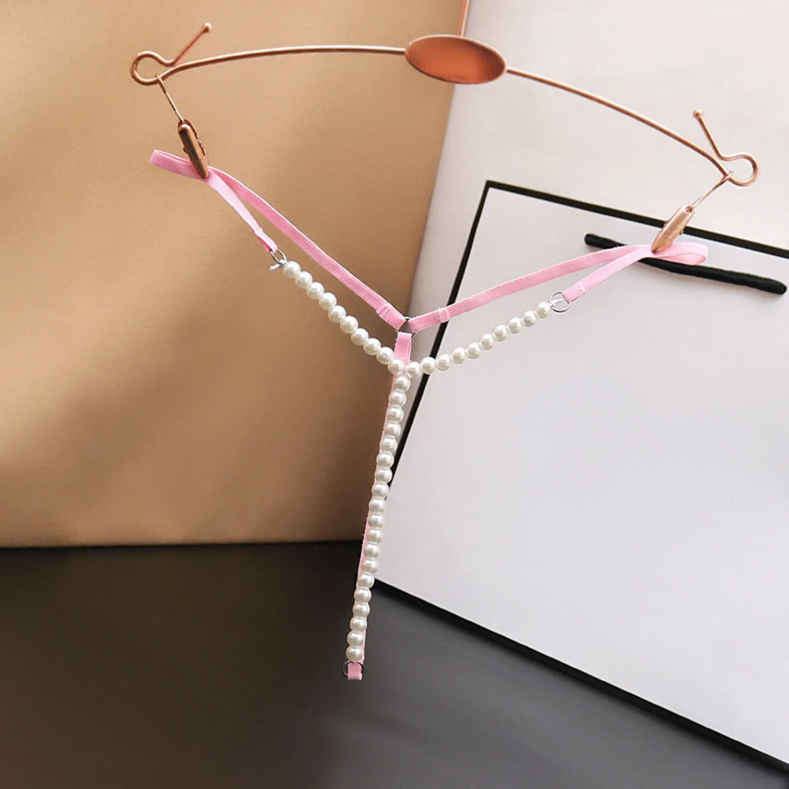 Свободное жемчужное массажное нижнее белье для женщин с заниженной талией