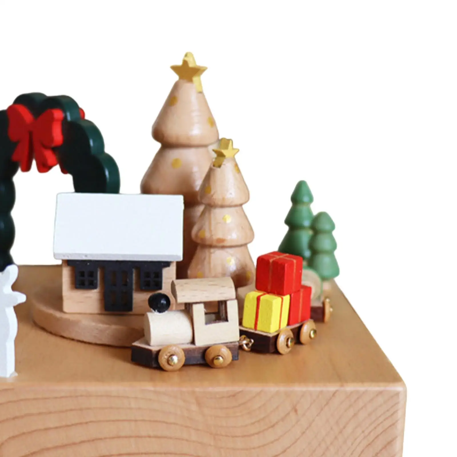Train Musical Box Toy Decorative Desktop Ornament for Home Indoor Festivals