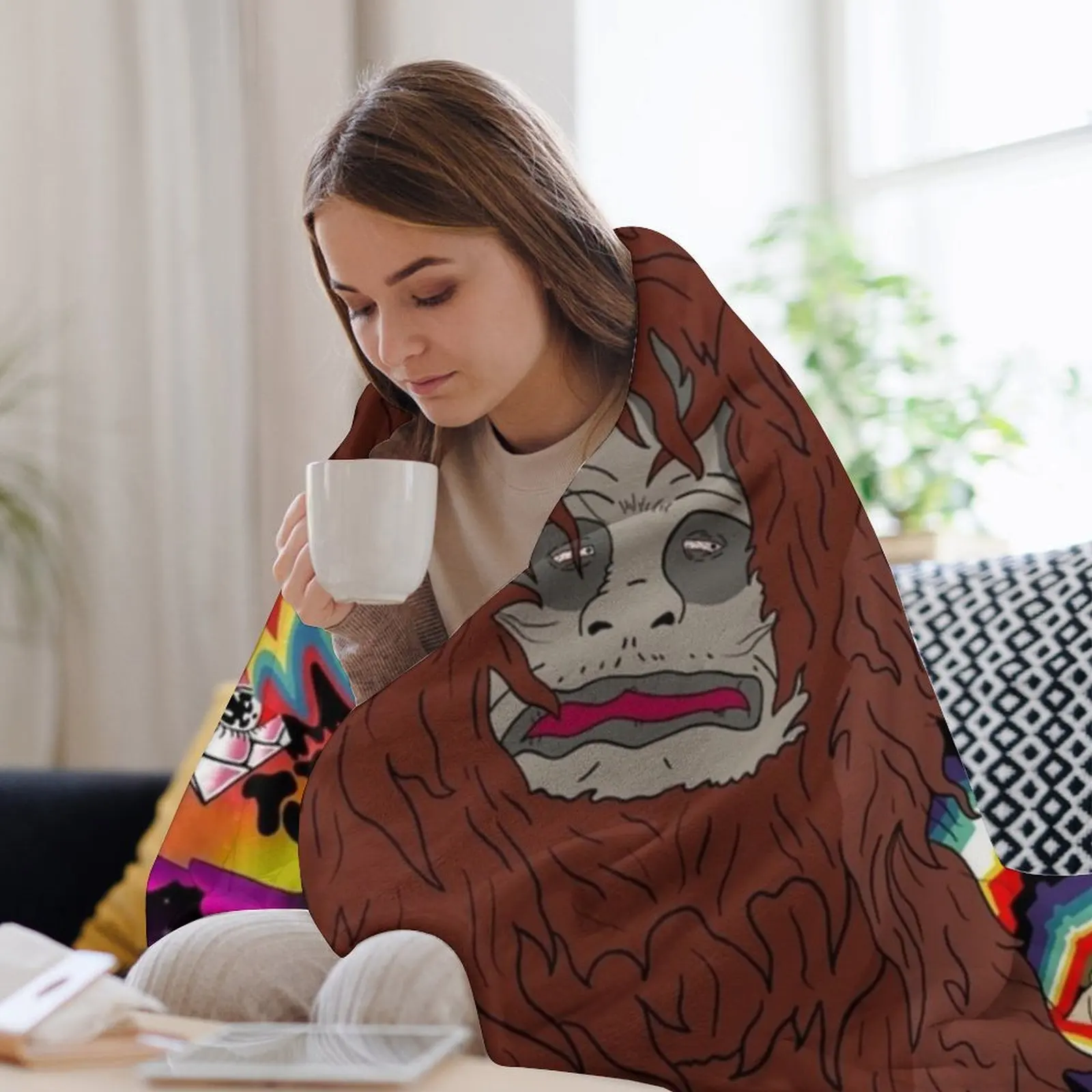 Большой бракосов настенное искусство пледы мягкие кровати для дивана