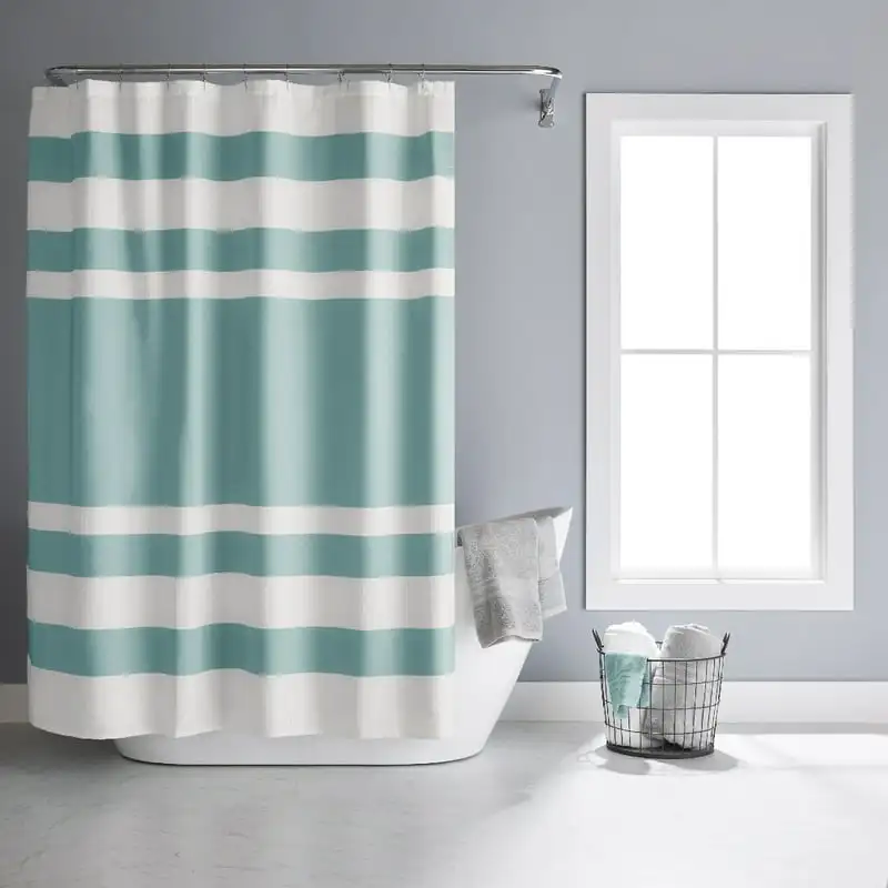 

Weave Stripe 90 Degree Turn Shower Curtain 72x72,