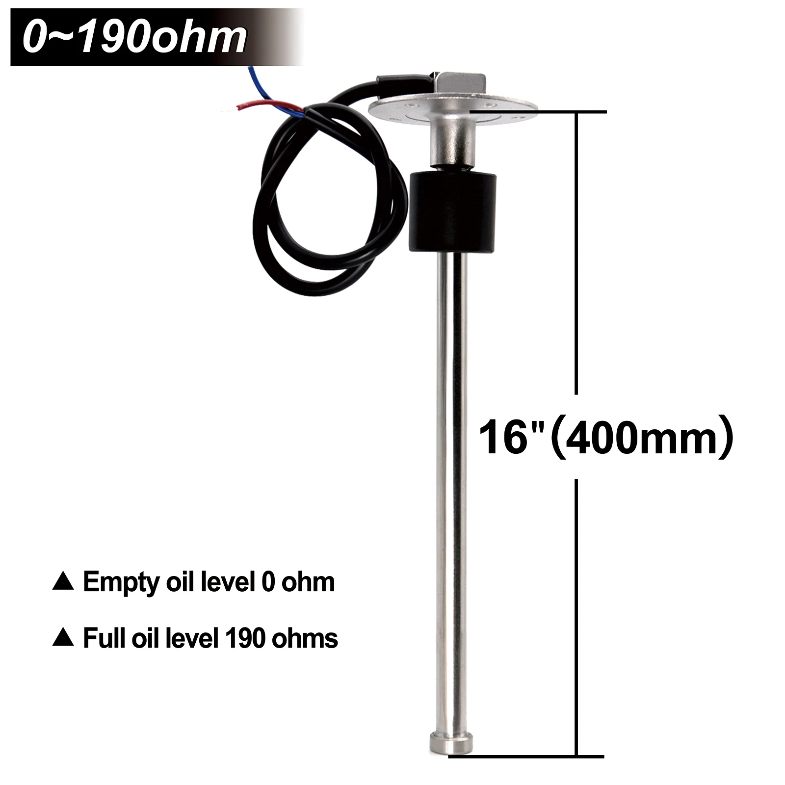

Датчик уровня топлива AD 0-190 Ом 100 мм 125 мм 150 мм 200 мм 300 мм 400 мм 575 мм подходит для морской лодки, автомобиля, грузовика, масляного резервуара для жидкости, Испании/RU