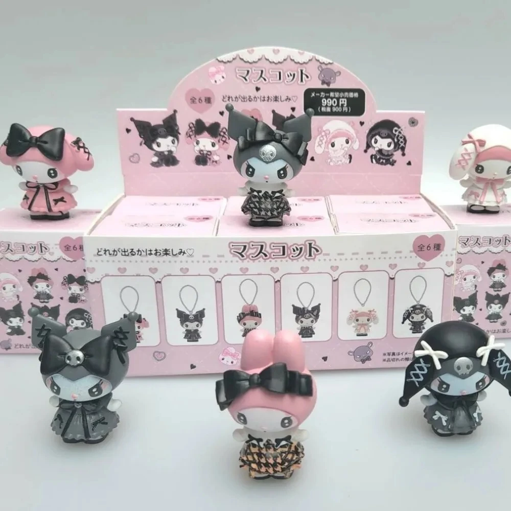 Фото Sanrio 4 см мини Kuromi My Melody слепая коробка персонаж мультфильма фигурки куклы сумка-сюрприз милая модель коллекция игрушка подарок на праздник №2