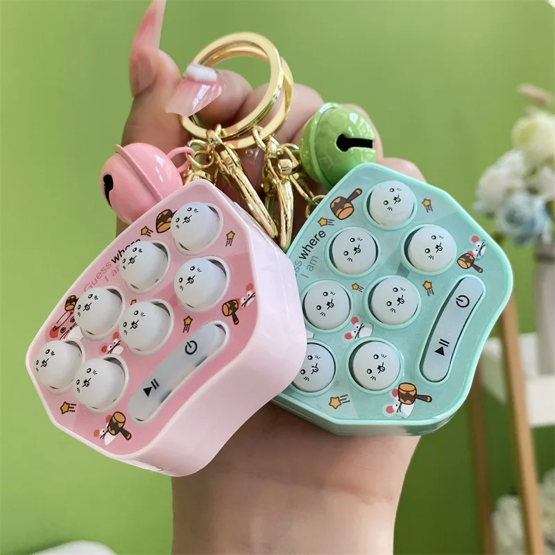 

Mini Portable Game Console Keychain Children Handheld Game Console Toy Puzzle Nostalgic Cartoon Creative New Year Christmas Gift