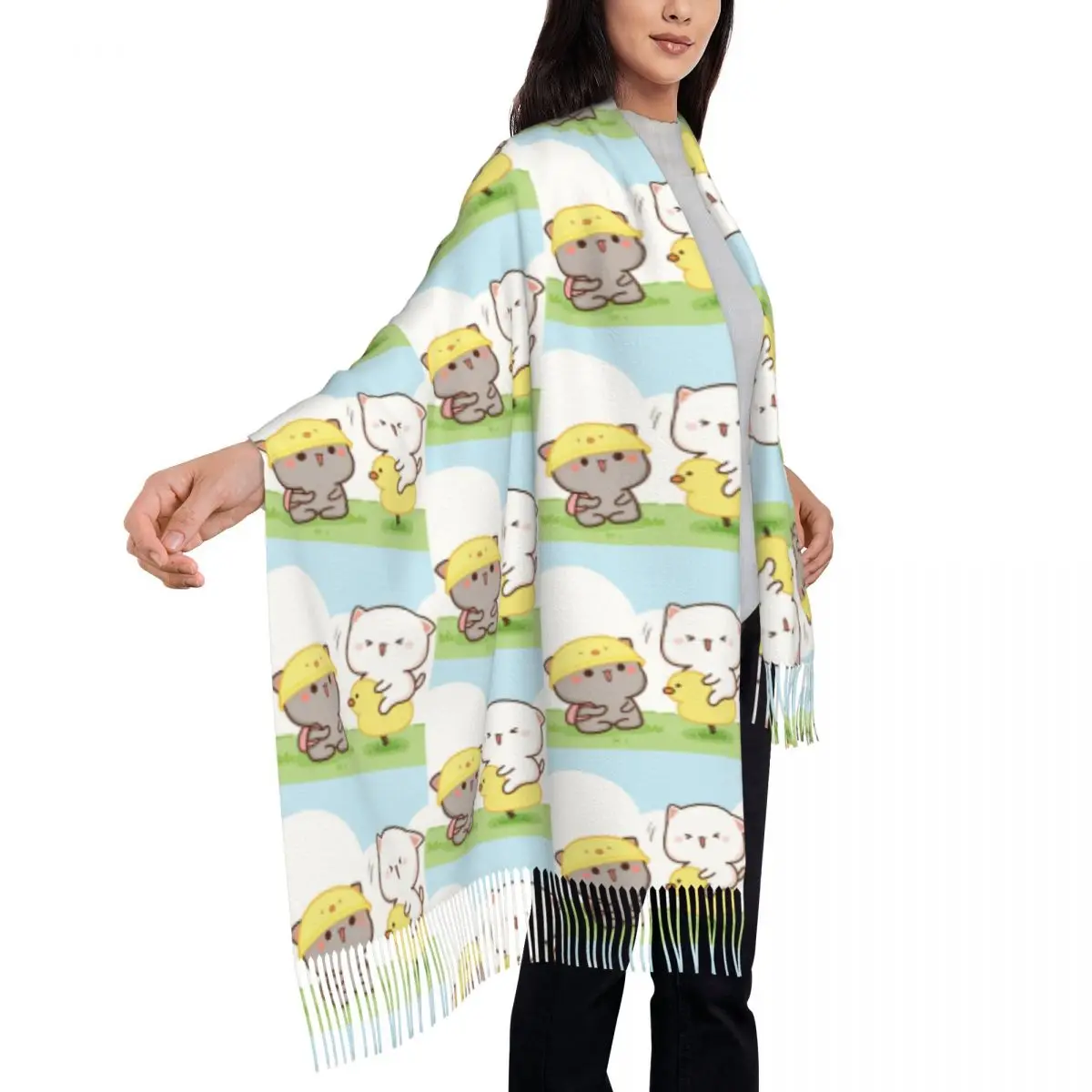 Шарф для игровой площадки персиковый и Гома мочи с персонализированным принтом