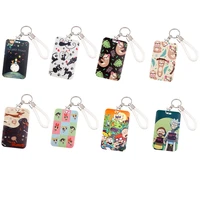 cb1416 little prince student card holder funny cartoon sloth credit card holder bank id holder badge child bus card cover case