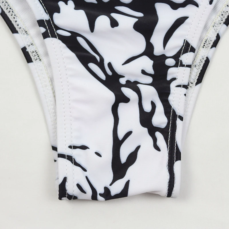 MUOLUX Черно-белый бикини Tie Dye