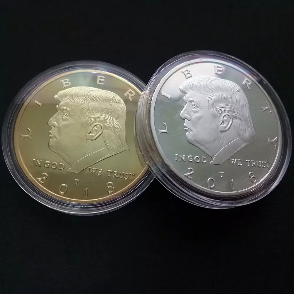 

Coin American 45th President Donald Trump Coin US White House The Statue of Liberty Silver Metal Coin Collection Mar21