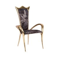 italienische luxus licht luxus antike bronze esszimmer stuhl kunst raum design kreative wohnzimmer freizeit stuhl einzigen stuhl