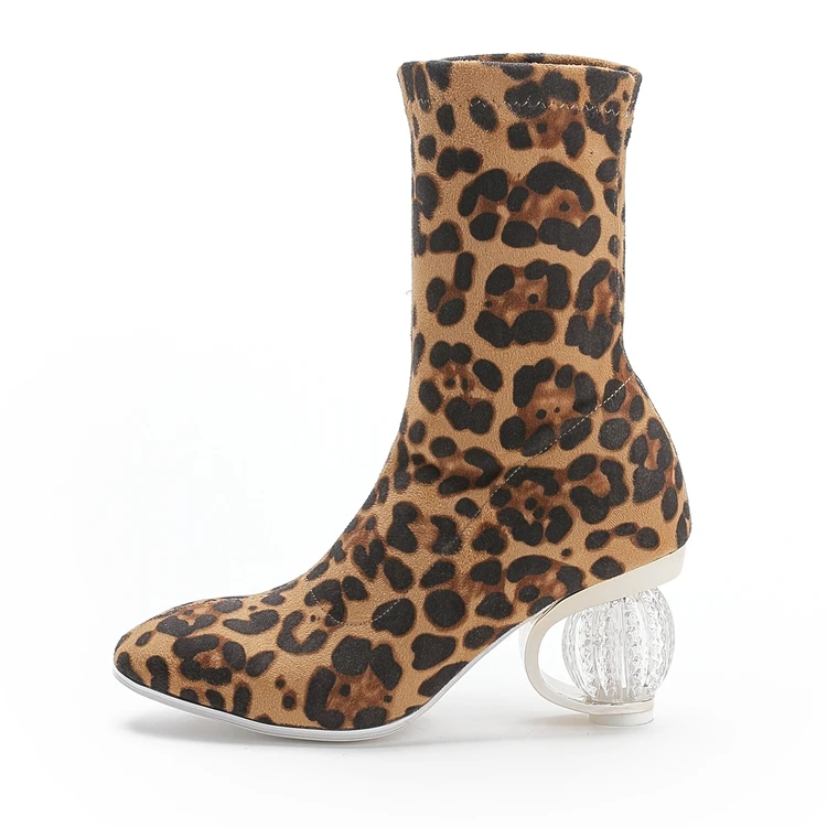 

Женские кожаные ботинки на среднем каблуке, на толстом каблуке, новинка осенне-зимнего сезона 2022