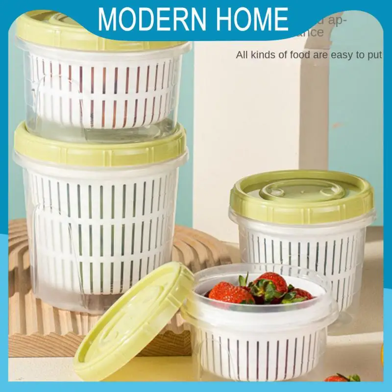 

Kitchen Organize Refrigerator Storage Box Refrigerator Storage Fruit Boxes Fresh-keeping Drain Basket Pantry Fridge Organizer