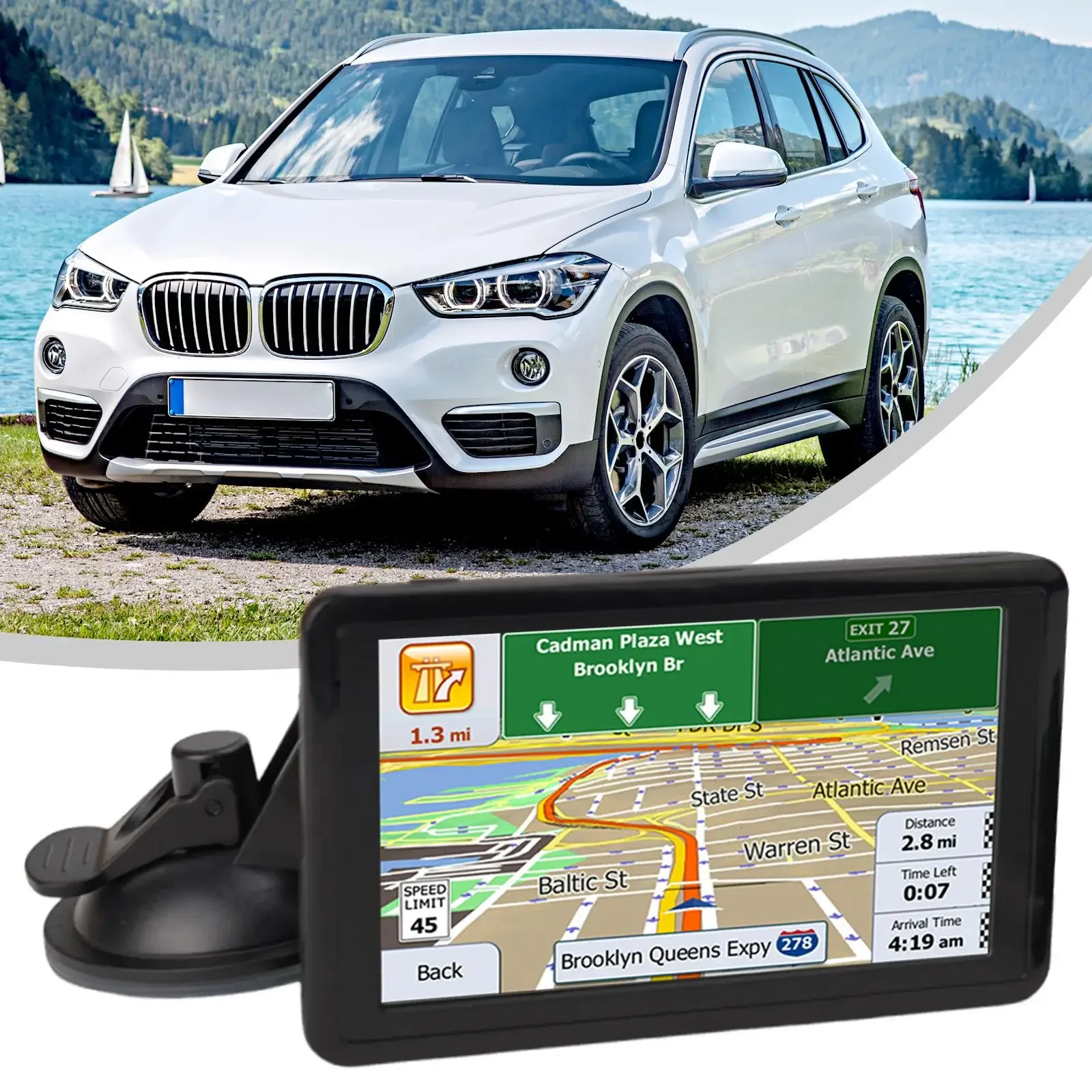 Автомобильный GPS GPS-навигатор Фильм 5 дюймов 220 (В) 800X480 пикселей 8 ГБ памяти 900 мАч