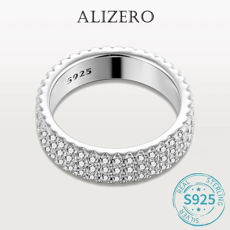 ALIZERO обручальное кольцо с муассанитом для женщин свадебные ювелирные изделия