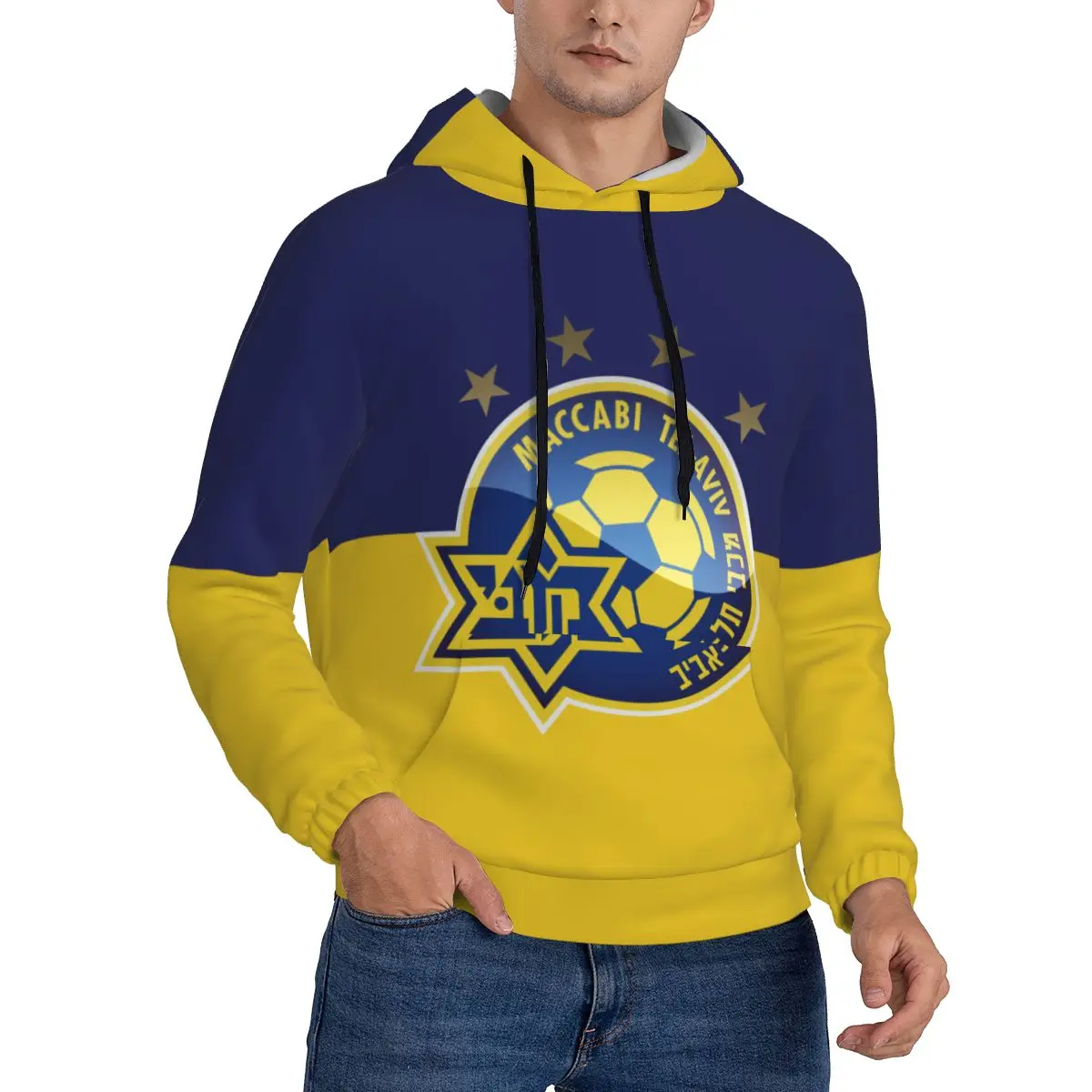 

Maccabi Tel Aviv Mens hoodies Fashion Autumn Winter Men's Hoodie Sweatshirt Hooded Long-Sleeved Jacket