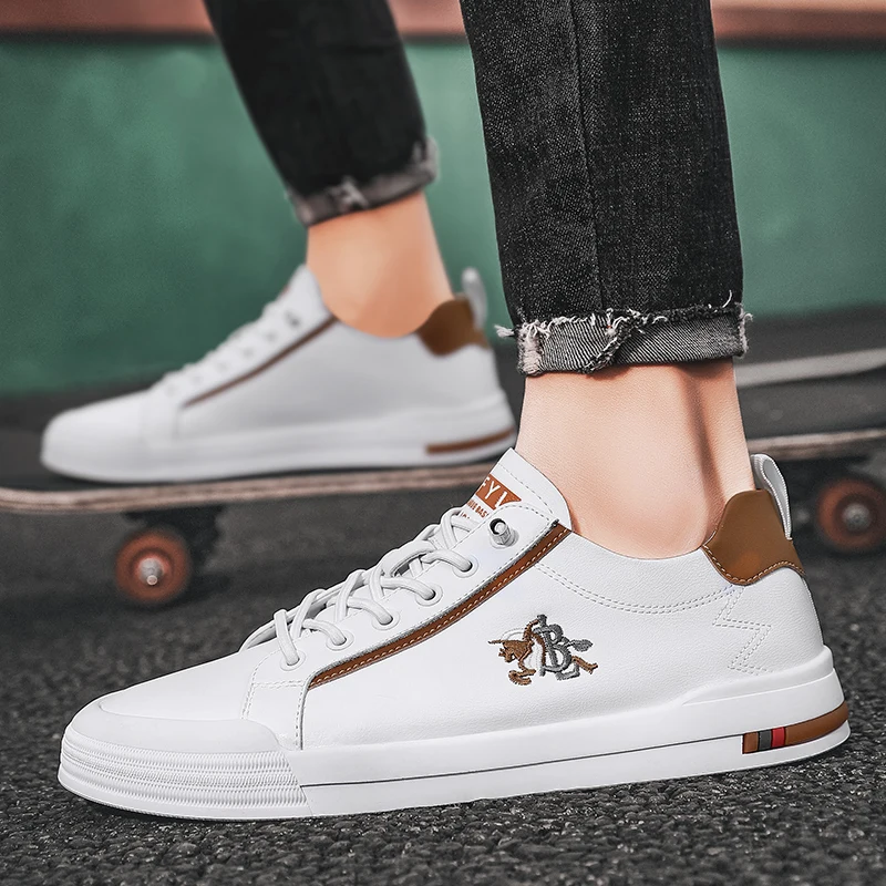 2022 Classic Genuine Leather Sneakers Men Flat Skateboard Shoes Comfortable Casual Men Shoes Superstar White Sport Shoes Men