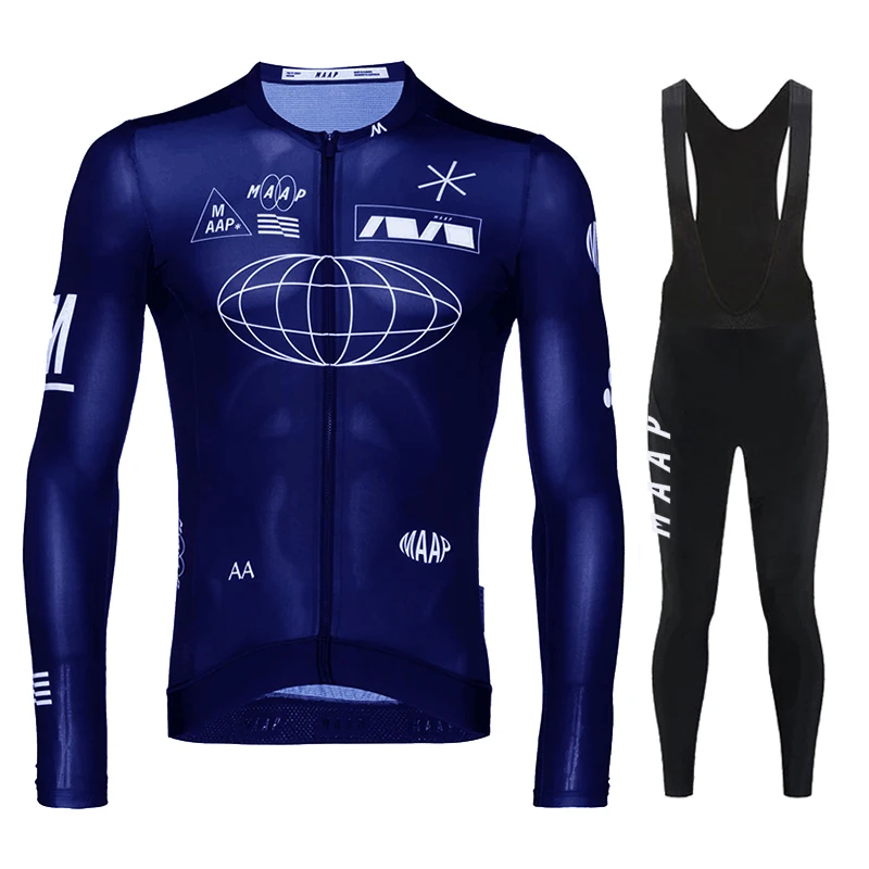 

2022 MAAP Autumn Cycling Clothing Long sleeve Quick Dry Cycling Jersey set Bike uniform MTB Wear Bicycle maillot ropa ciclismo