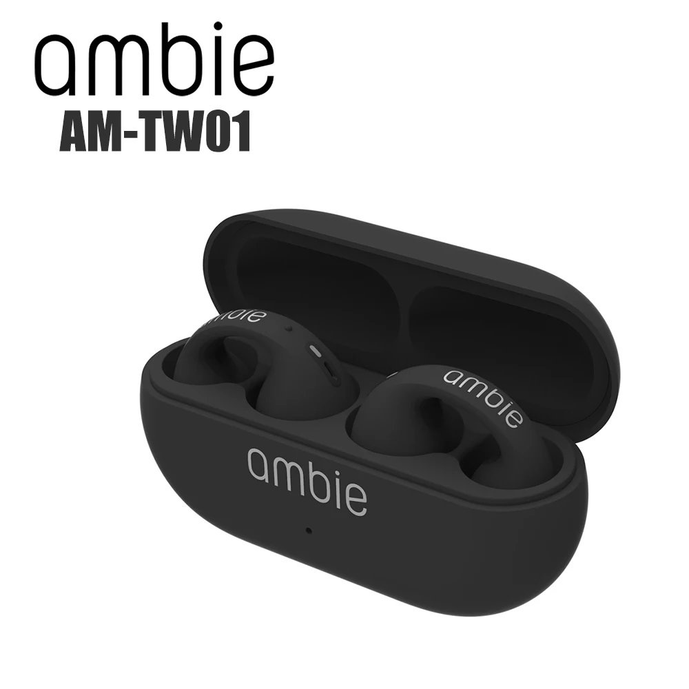 

Ambie Sound Wireless Bluetooth Headset Earbone Conduction Earring IPX5 Earphones Portable Sports Audio Phone Headphones Earphone