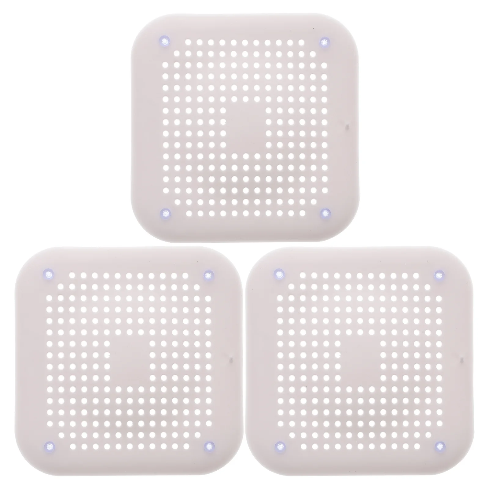 

3pcs Covers Sink Drain Strainer Shower Drain Filter Floor Drain Cover TPR Drain Stopper Drain Hair Catcher for Home Hotel Indoor