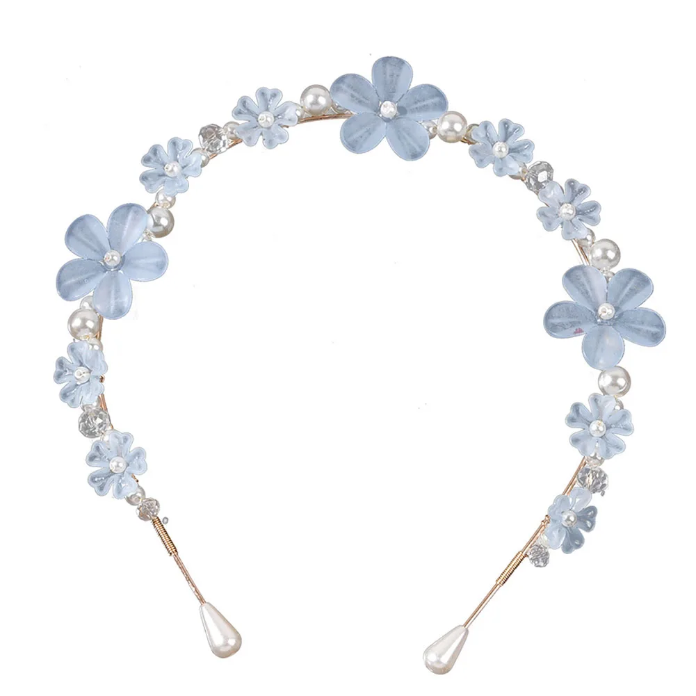 

Girls Hair Bands Pearls Small Flowers Fairy Frosted Hair Accessories Headdress Ladies Hair Styling Jewelry NOV99