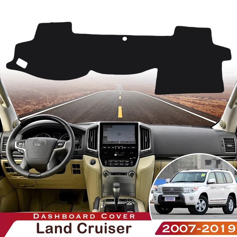 Для Toyota Land Cruiser 200 J200 2007 ~ 2019 автомобильная приборная панель коврик для приборной