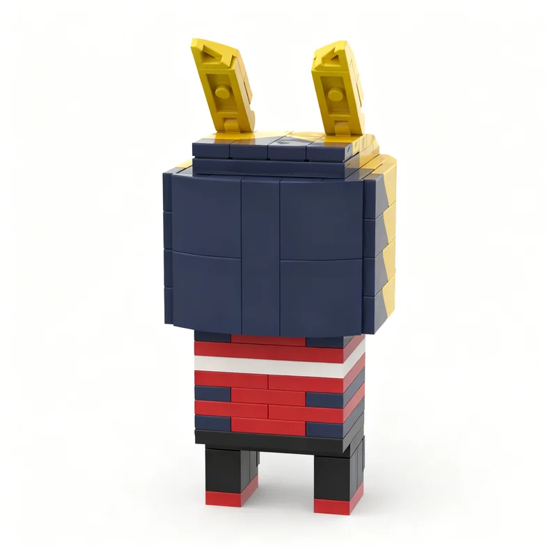 Фото Набор для сборки MOC Brickheadz Коичи Хаймавари, 136 деталей, модель BrickHead My Hero, конструктор, архитектурные блоки, идея для рождественского подарка, развивающая игрушка №3