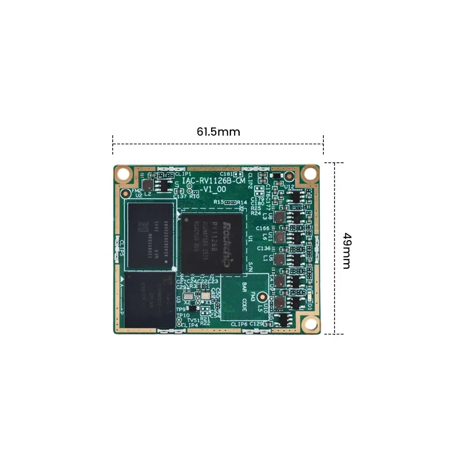 Модуль RV1126B SOM 4 ГБ LPDDR4 + 32 ГБ EMMC, основная плата для Linux и Android, поставщик для IoT-автоматизации и умного дома. (art.: 3920dd18501ba) - 3920dd18501ba