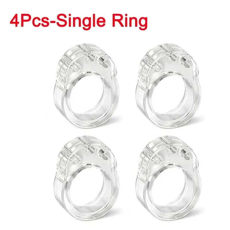 Прозрачные дверные ограничители из ПВХ 8 штук