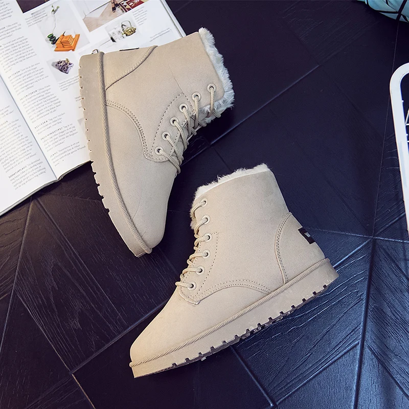 Outdoor Winter Super Warm Leather Women Snow Boots Female Snow Botines 2022 Black Botas Femininas Waterproof Sneakers For Women